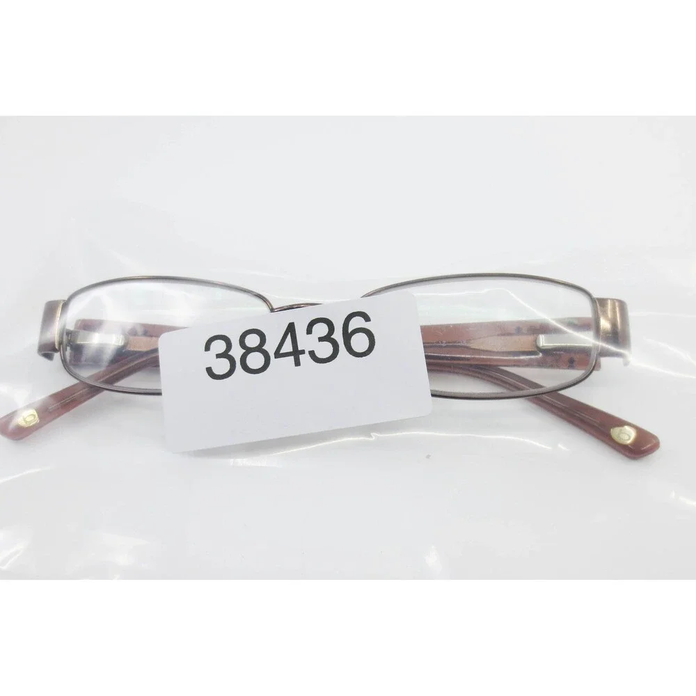 Bebe Eyeglass Frames Brown Bronze Floral Crystal Accents 49-16-135 Wildflower